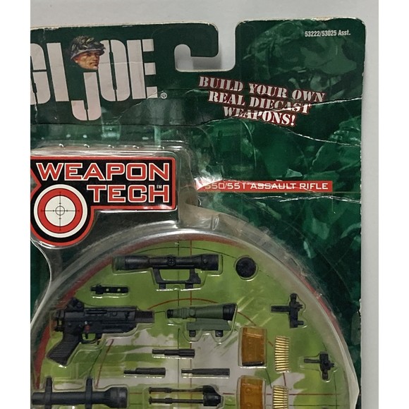 G.I. Joe Weapon Tech 550/551 Assault Rifle Build Die-Cast Weapons Accessory 2002 - Picture 3 of 16
